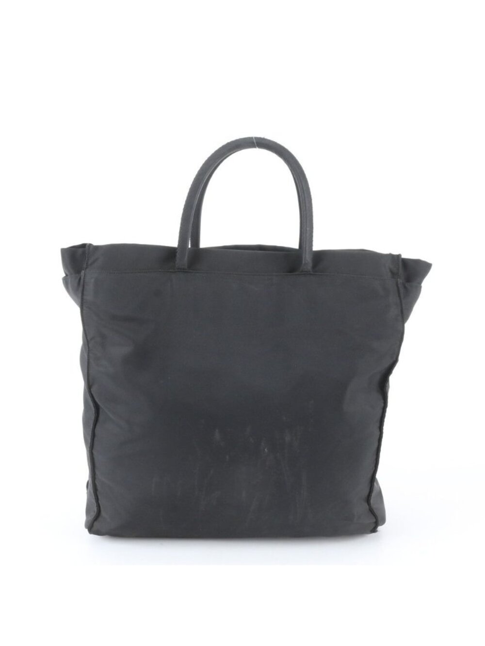 Prada White Tag Tessuto Nylon Triangle Logo Tote Bag Shoulder Business